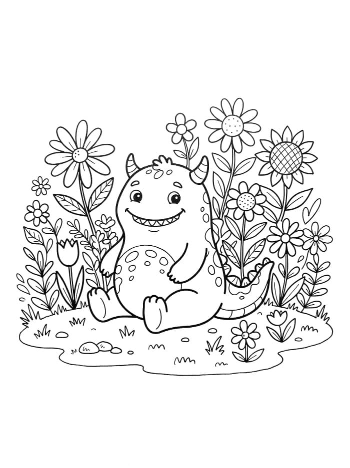Mostro e fiori